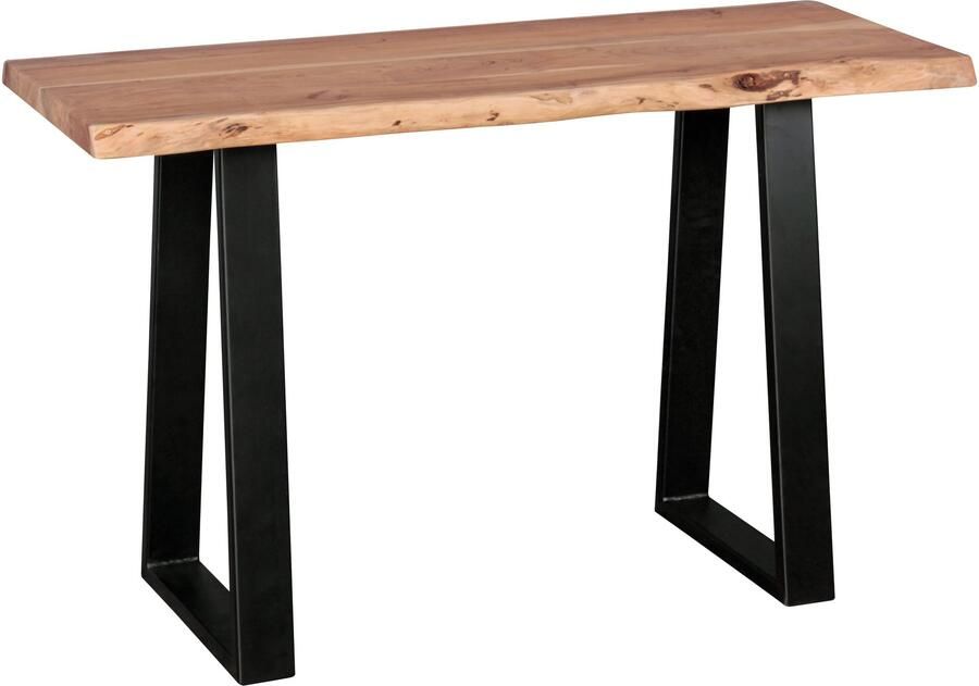 Industrieelinhuis.nl Console tafel GAYA zwart met hout 120 x 45 x - Foto 2