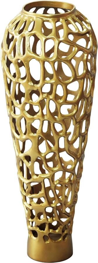 Wohnling Vaas aluminium goud 85 cm hoog