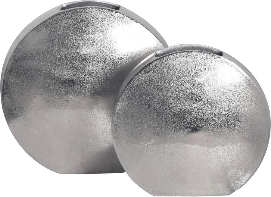 Wohnling Vaas zilver aluminium 34 cm hoog