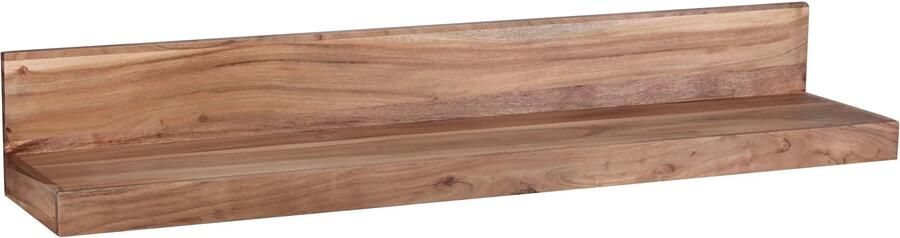 Wohnling wandplank MUMBAI massief hout acaciahout plank 110 cm landelijke stijl hangplank echt hout wandplank natuurlijk product - Foto 2