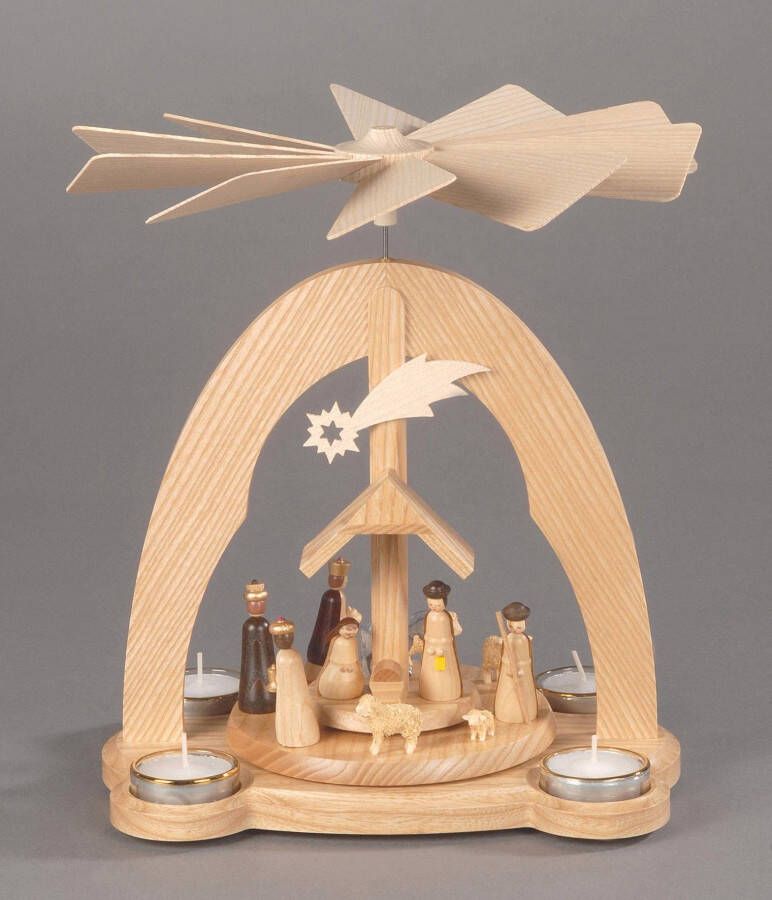 Albin Preissler Kerstpiramide Tafelpiramide de geboorte van Jezus kerstversiering