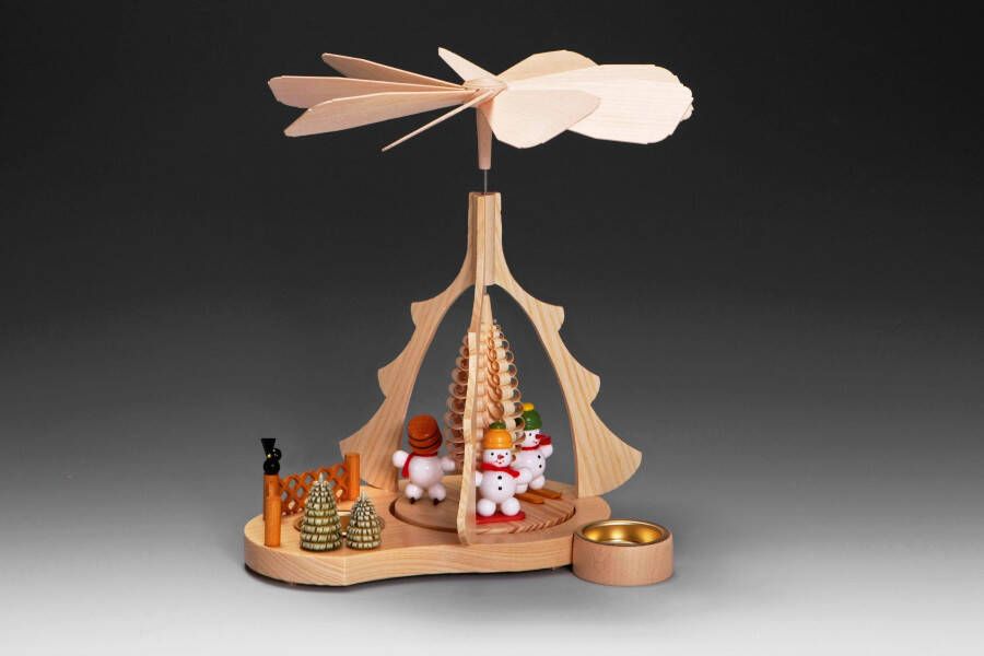 Albin Preissler Kerstpiramide Tafelpiramide sneeuwpoppen kerstversiering