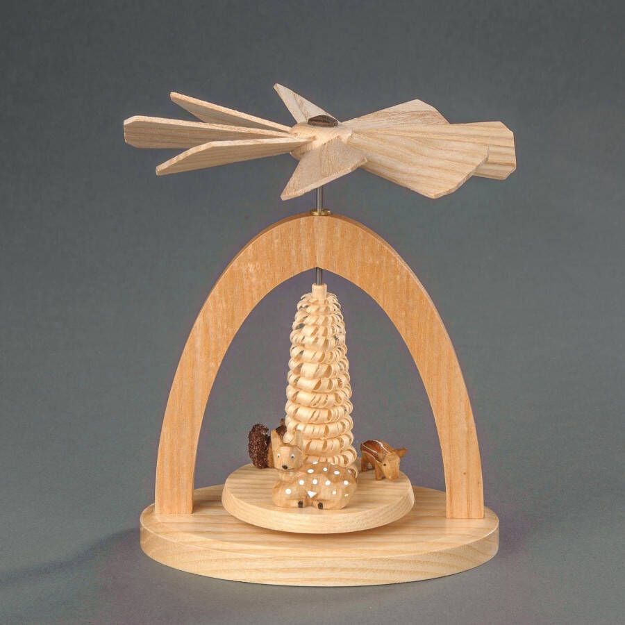 Albin Preissler Kerstpiramide Warmtemobile reekalf wildzwijnbig en eekhoorntje kerstversiering