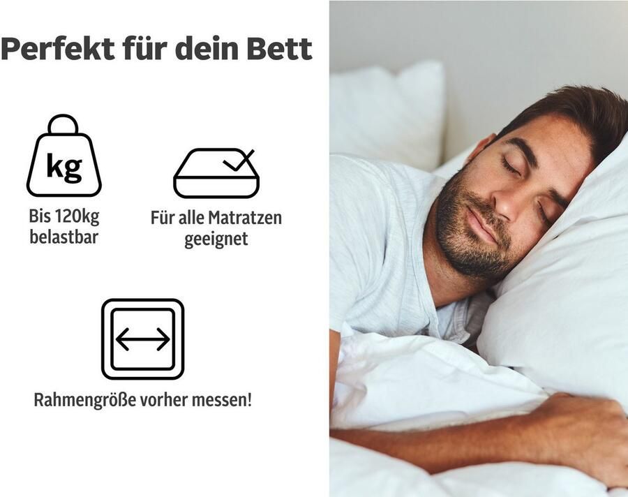 Älgdröm Lattenbodem Glomma NV 90x200 140x200 cm en andere maten Lattenbodem voor alle matrassen & zelfmontage duurzaam ergonomisch (1 stuk) - Foto 2