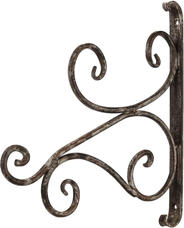 Ambiente Haus Wandkaarsenhouder Wandhaak antiek-grijs 28 cm (1 stuk) - Foto 2