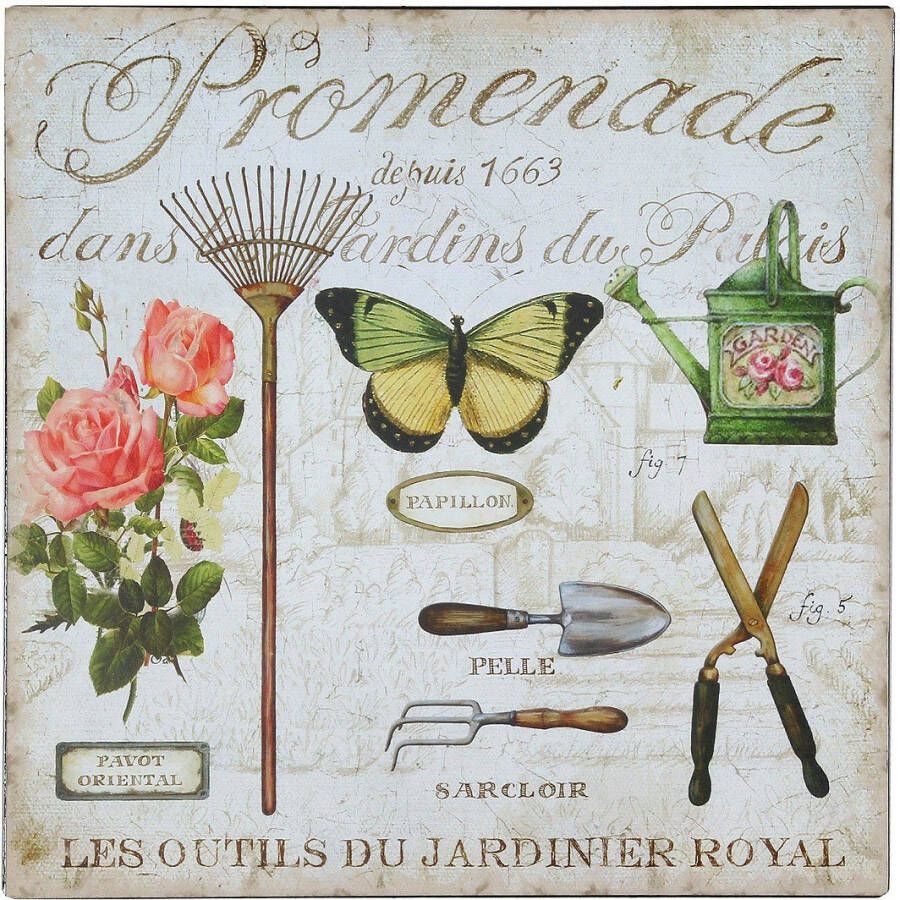 Ambiente Haus Metalen artprint tuin (groen gieter) (1 stuk)