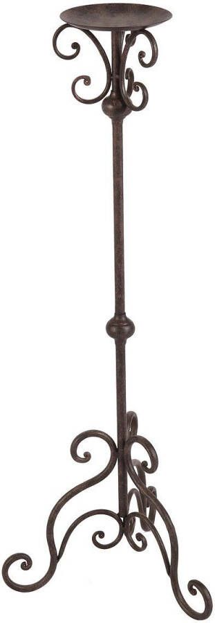 Ambiente Haus Wandkaarsenhouder Kaarsenstandaard antiek-bruin 80 cm (1 stuk)