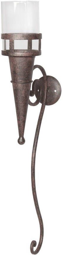 Ambiente Haus Wandkaarsenhouder Wandkandelaar met glas 57 cm (1 stuk)