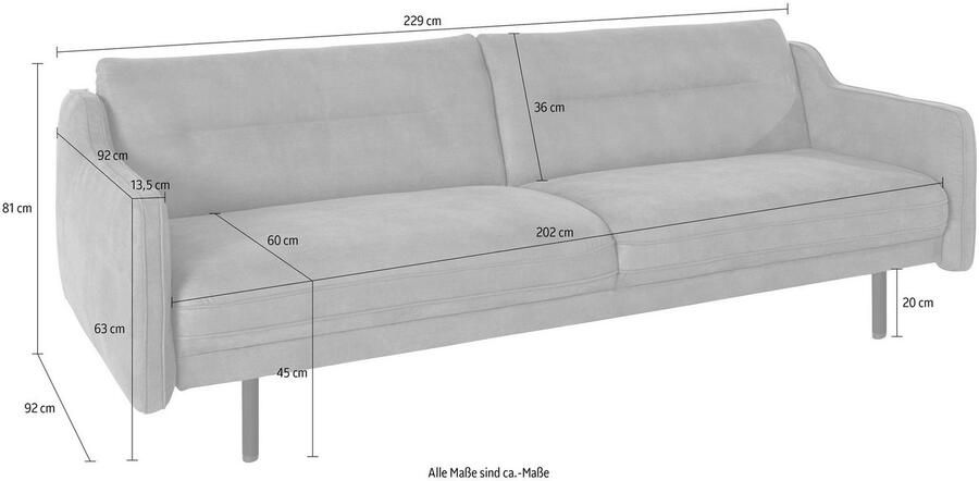 Andas 2 5-zitsbank Nordfyn chic design in 3 stofkwaliteiten design by morten georgsen - Foto 4