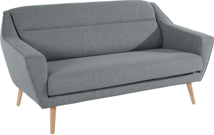 OTTO 2-zitsbank Bille met naad in het rugkussen en eikenhouten poten design by morten georgsen - Foto 2