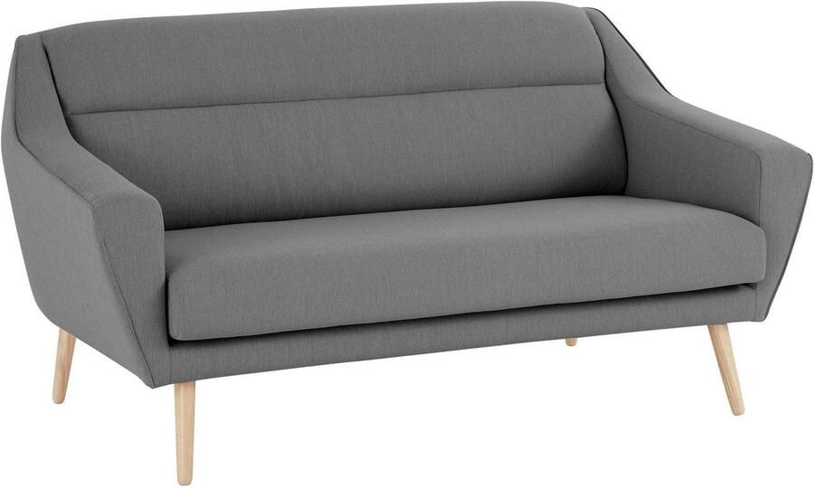 OTTO 2-zitsbank Bille met naad in het rugkussen en eikenhouten poten design by morten georgsen - Foto 4