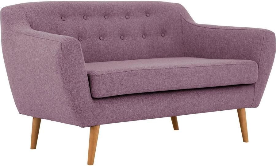 Home affaire 2-zitsbank Hol met capitonnage achter in scandinavische stijl - Foto 4