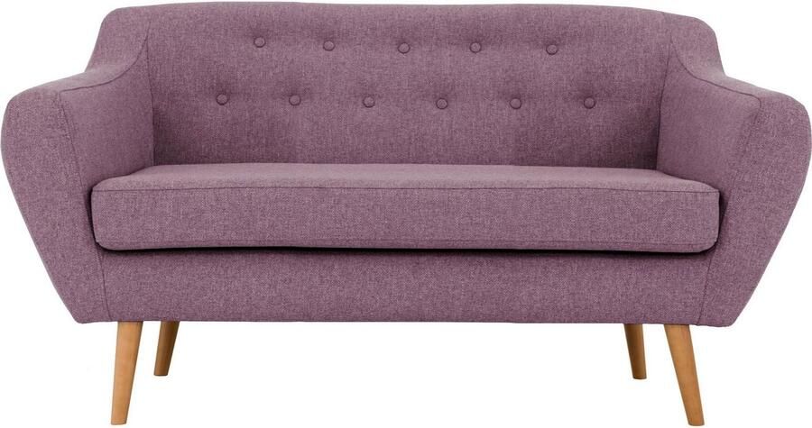 Home affaire 2-zitsbank Hol met capitonnage achter in scandinavische stijl - Foto 5