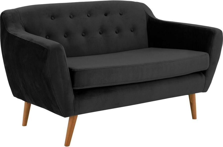 Home affaire 2-zitsbank Hol met capitonnage achter in scandinavische stijl - Foto 3
