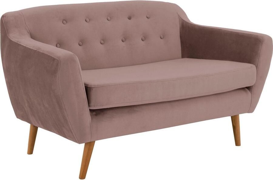 Home affaire 2-zitsbank Hol met capitonnage achter in scandinavische stijl - Foto 3