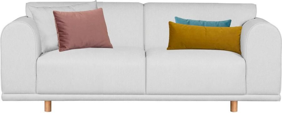 OTTO 2-zitsbank Maroon in een scandinavisch design met losse kussens - Foto 3