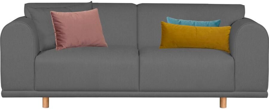 OTTO 2-zitsbank Maroon in een scandinavisch design met losse kussens - Foto 3