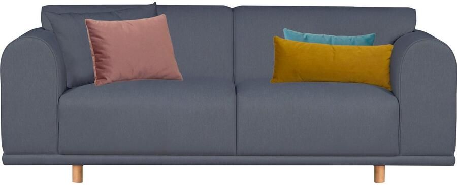 OTTO 2-zitsbank Maroon in een scandinavisch design met losse kussens - Foto 3
