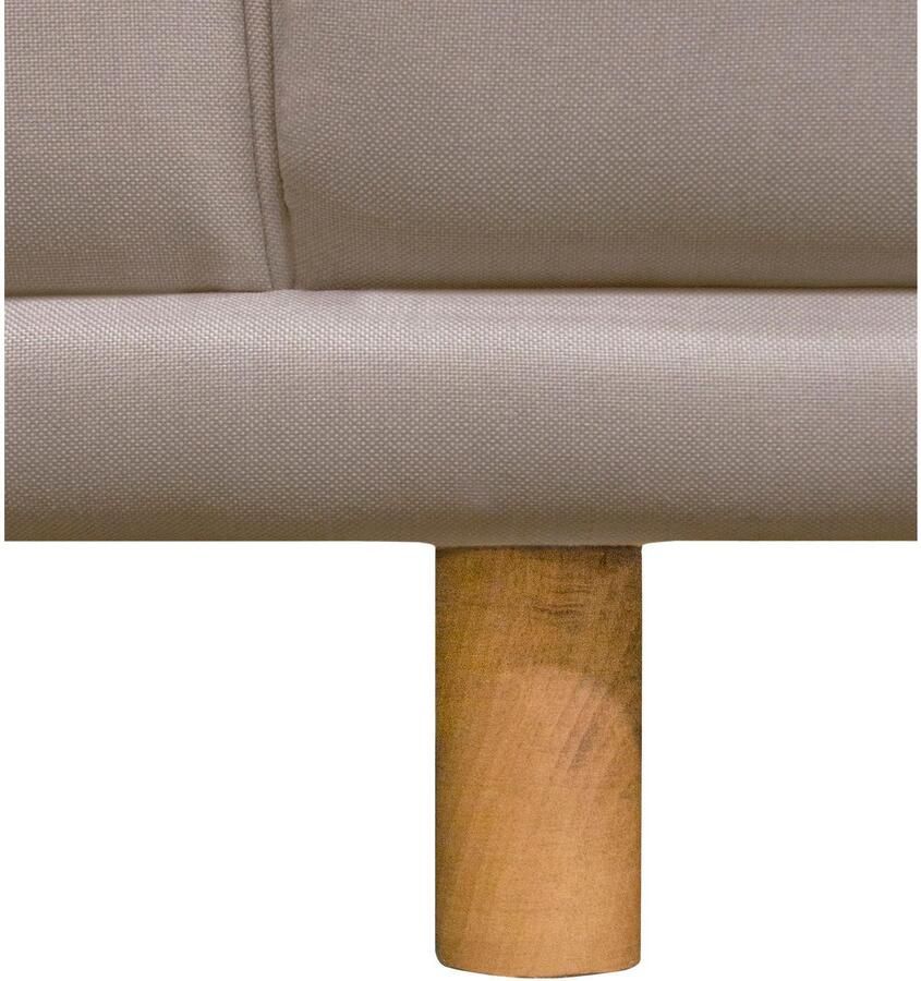 Andas 2-zitsbank Maroon in een scandinavisch design met losse kussens