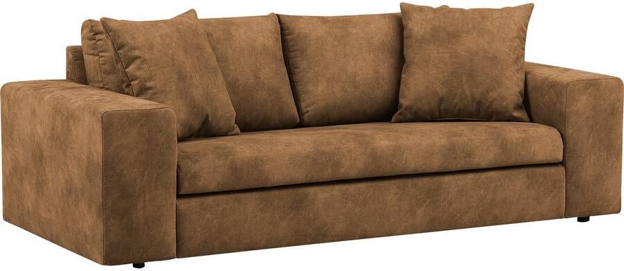 Home affaire 2-zitsbank SLEETLAND XXL in fluweel of vintage lederlook - Foto 9