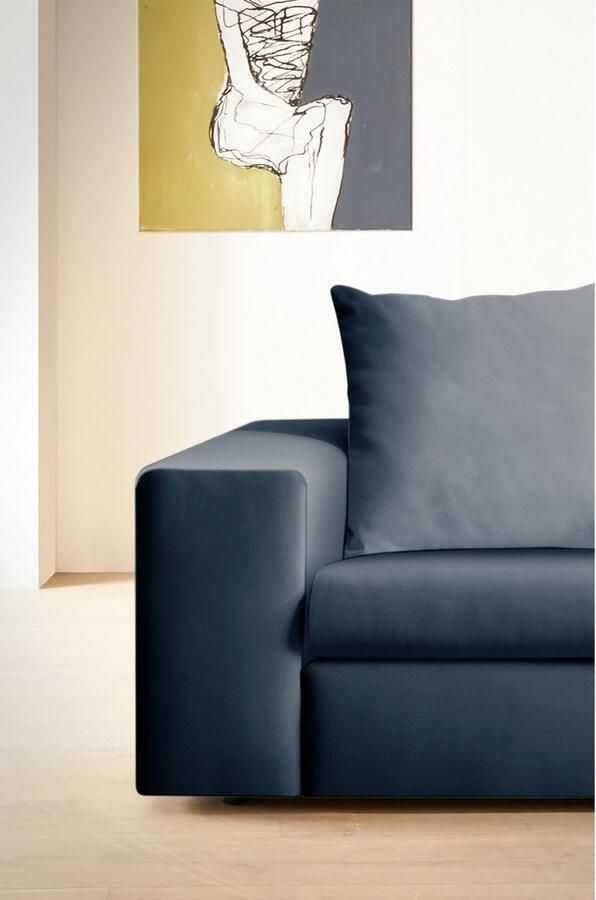 Andas 2-zitsbank SLEETLAND XXL in fluweel of vintage lederlook - Foto 3