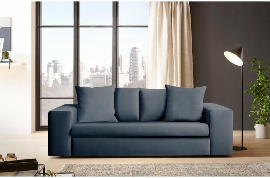 Home affaire 2-zitsbank SLEETLAND XXL in fluweel of vintage lederlook - Foto 5
