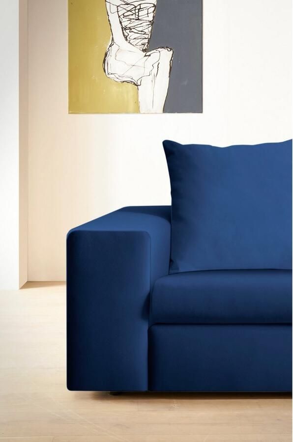 Andas 2-zitsbank SLEETLAND XXL in fluweel of vintage lederlook - Foto 3