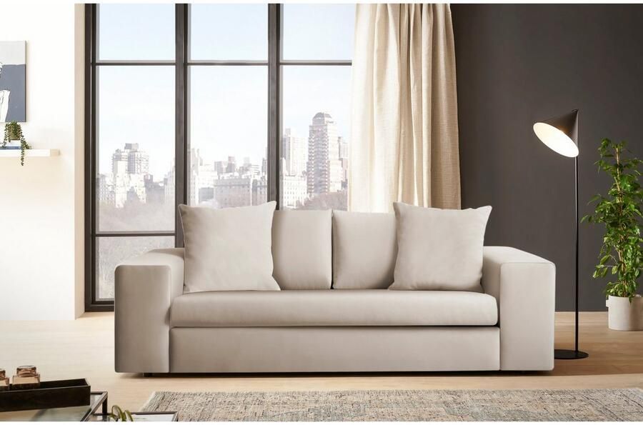 Andas 2-zitsbank SLEETLAND XXL in fluweel of vintage lederlook - Foto 5