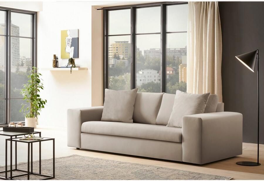 Andas 2-zitsbank SLEETLAND XXL in fluweel of vintage lederlook - Foto 2