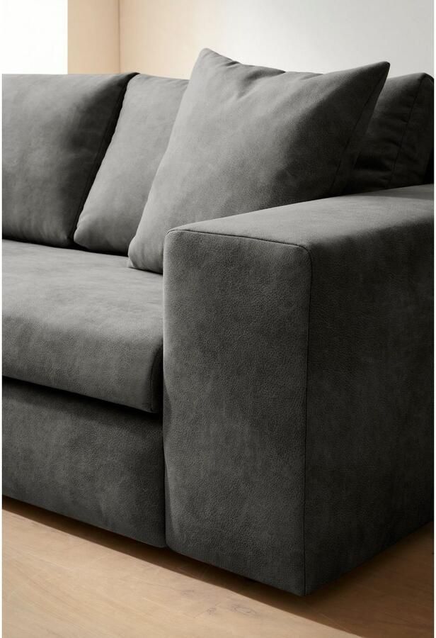 Andas 2-zitsbank SLEETLAND XXL in fluweel of vintage lederlook - Foto 2