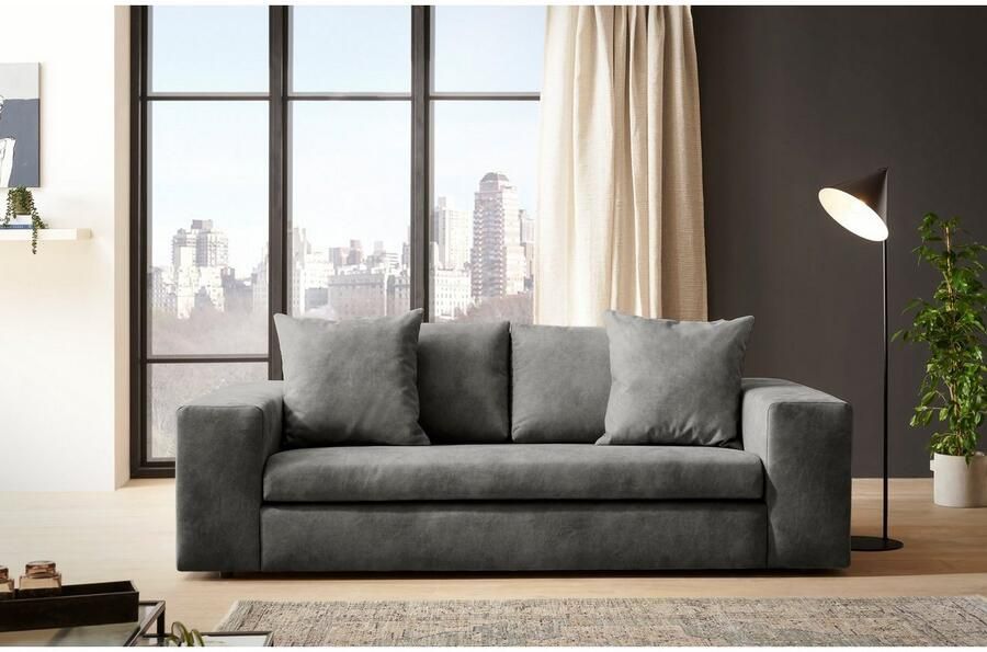 Home affaire 2-zitsbank SLEETLAND XXL in fluweel of vintage lederlook - Foto 6