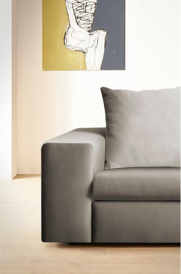 Andas 2-zitsbank SLEETLAND XXL in fluweel of vintage lederlook - Foto 3