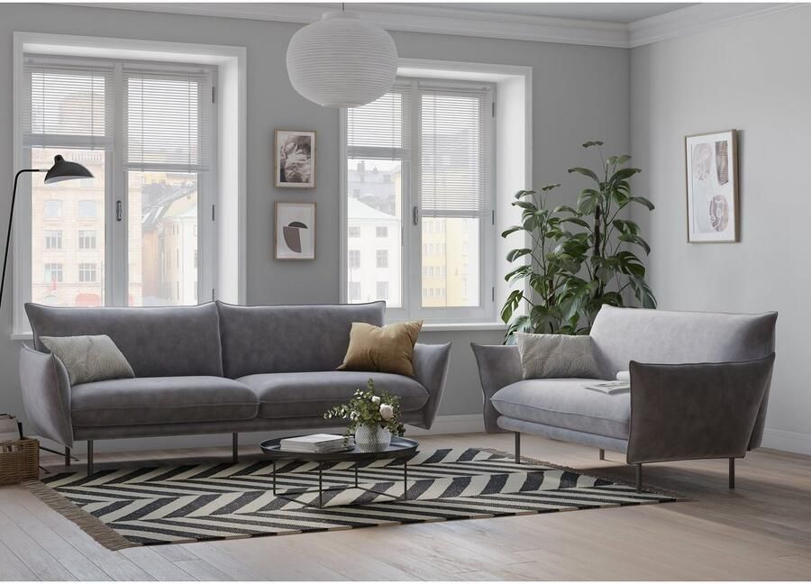 Andas 3-zitsbank Stine Bijzonder design door kussen-look en opstaande naad by Morten Georgsen - Foto 2