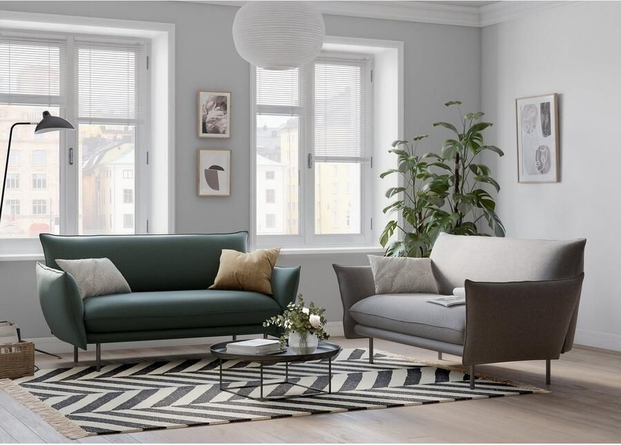 Andas 2-zitsbank Stine Bijzonder design door kussen-look en opstaande naad by Morten Georgsen - Foto 2
