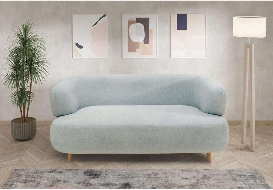 Andas 2-zitsbank Tistam ronde vorm perfecte eenheid organische vorm poten van massief hout - Foto 3