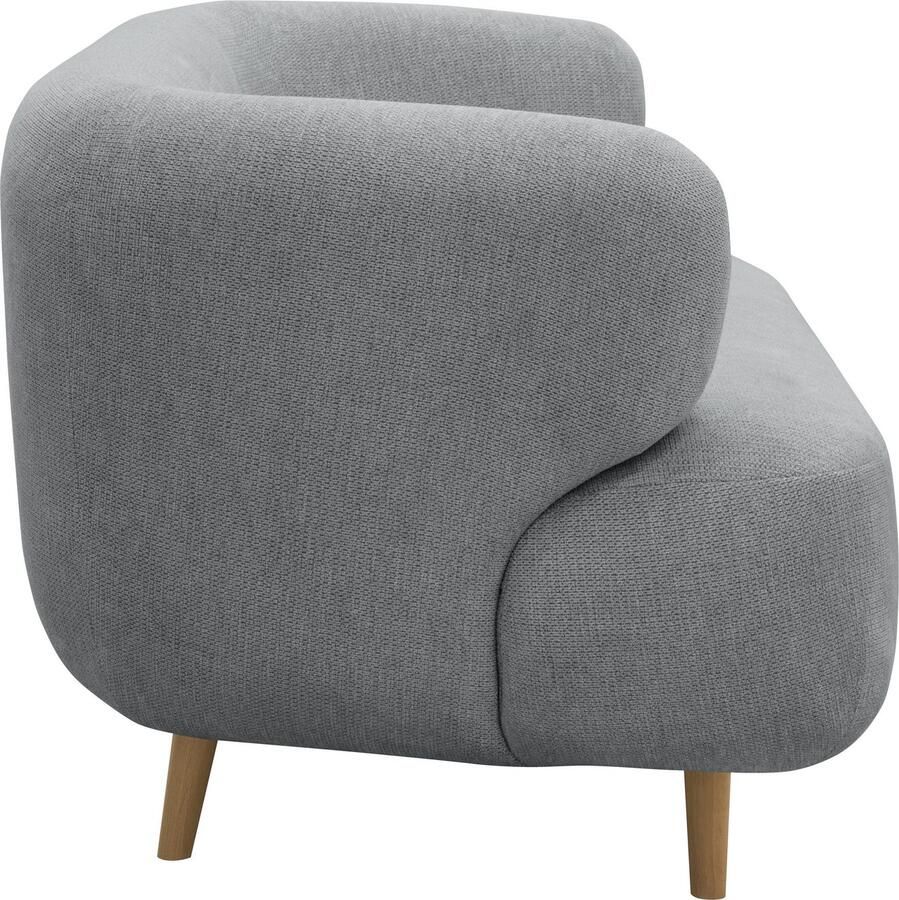 Andas 2-zitsbank Tistam ronde vorm perfecte eenheid organische vorm poten van massief hout