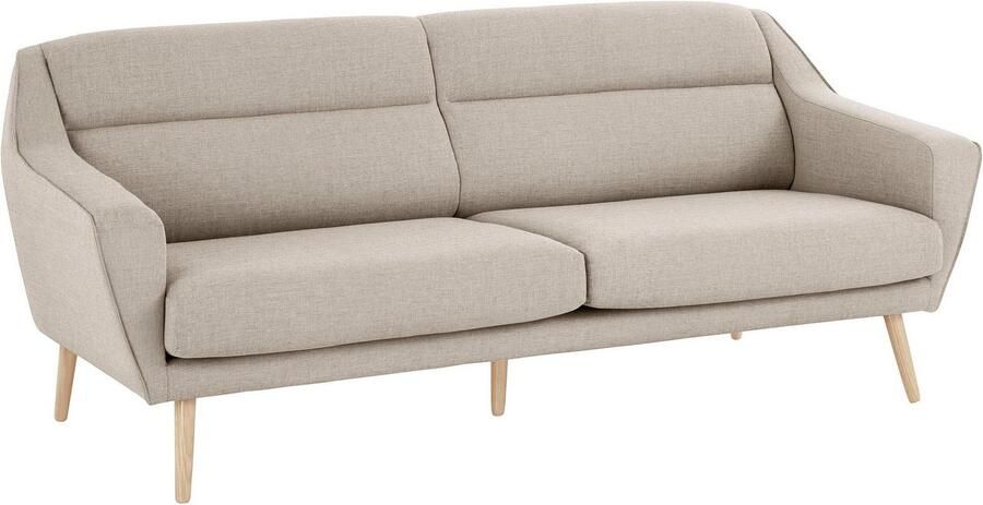 OTTO 3-zitsbank Bille met naad in het rugkussen en eikenhouten poten design by morten georgsen - Foto 6