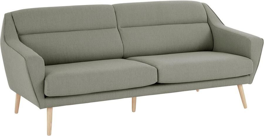OTTO 3-zitsbank Bille met naad in het rugkussen en eikenhouten poten design by morten georgsen - Foto 6
