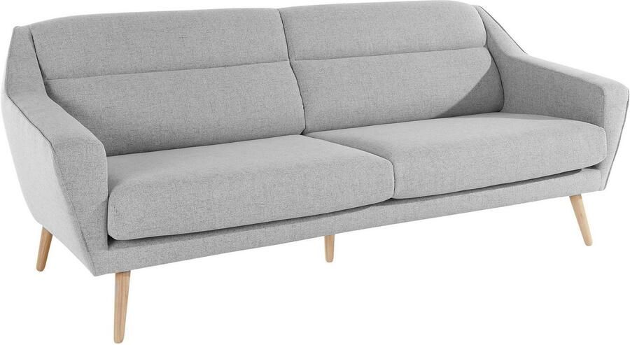 Andas 3-zitsbank Bille met naad in het rugkussen en eikenhouten poten design by morten georgsen - Foto 5