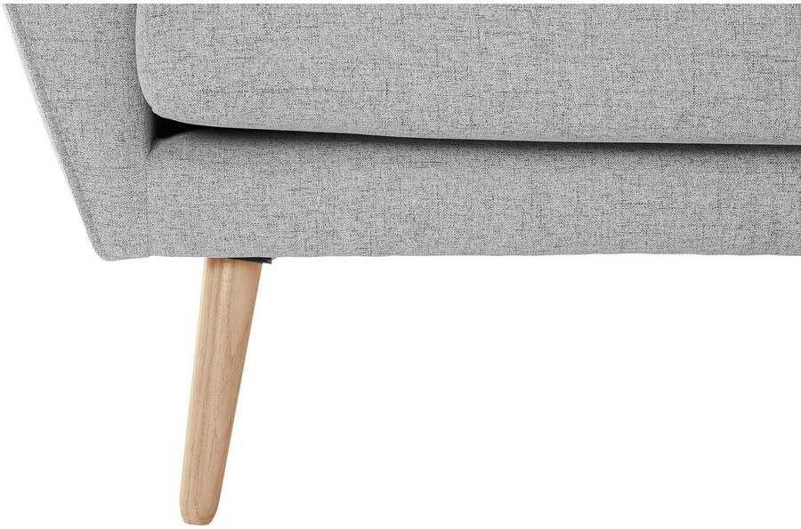 Andas 3-zitsbank Bille met naad in het rugkussen en eikenhouten poten design by morten georgsen - Foto 2