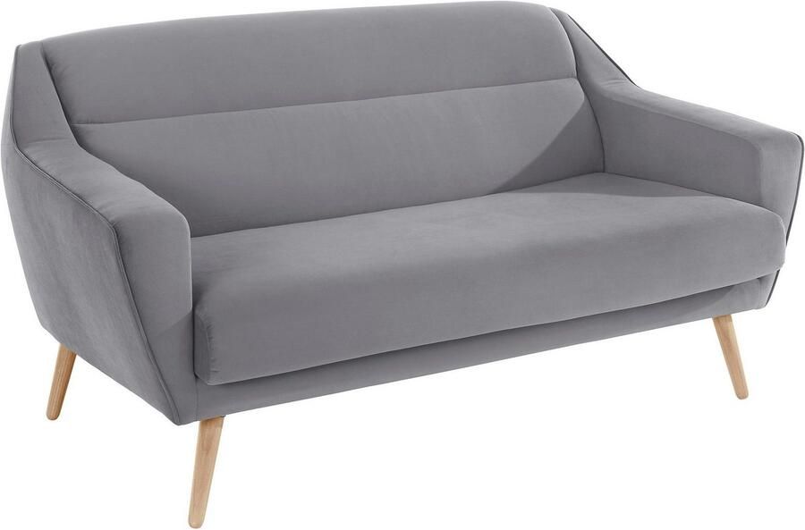 OTTO 3-zitsbank Bille met naad in het rugkussen en eikenhouten poten design by morten georgsen - Foto 2