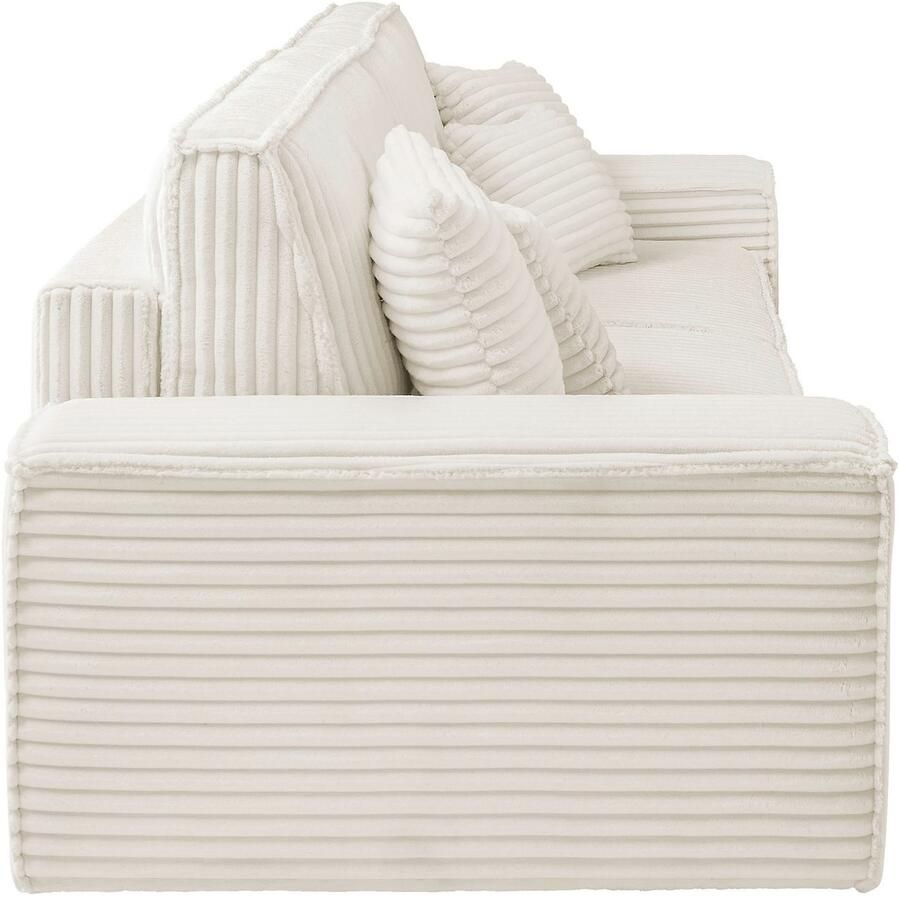 Andas 3-zitsbank FINNLEY slaapbank 257 cm slaapfunctie met bedlade (200 136cm)