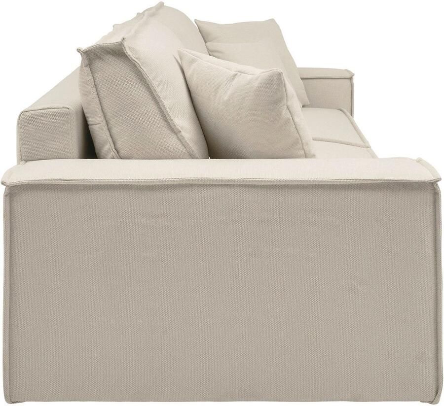 OTTO 3-zitsbank FINNLEY Slaapbank 257 cm Couch met Slaapfunctie & Bedlade beschikbaar in de stofkwaliteiten bouclé structuur fijn en mega cord - Foto 2