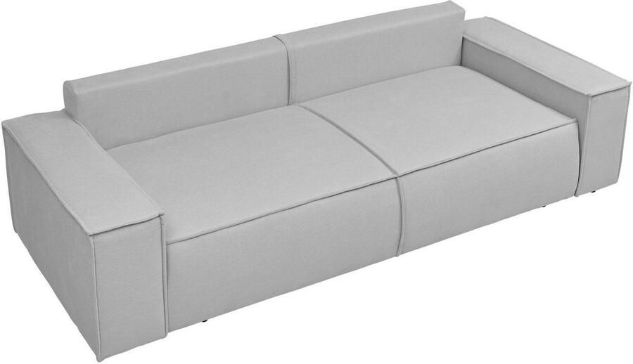 OTTO 3-zitsbank FINNLEY Slaapbank 257 cm Couch met Slaapfunctie & Bedlade beschikbaar in de stofkwaliteiten bouclé structuur fijn en mega cord - Foto 9