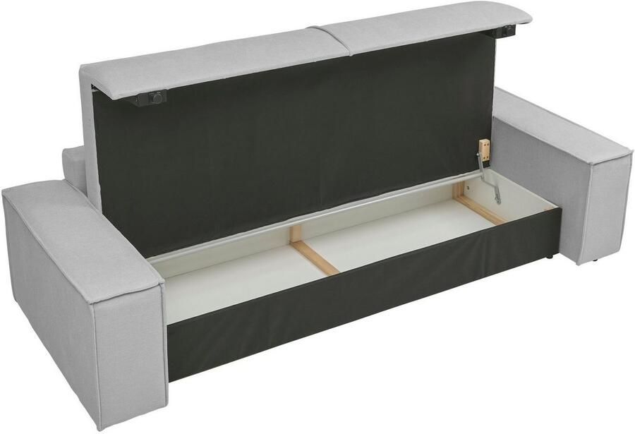 Andas 3-zitsbank FINNLEY slaapbank 257 cm slaapfunctie met bedlade (200 136cm) - Foto 5