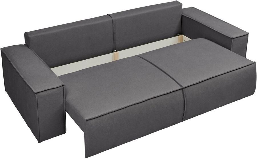 Andas 3-zitsbank FINNLEY slaapbank 257 cm slaapfunctie met bedlade (200 136cm) - Foto 8