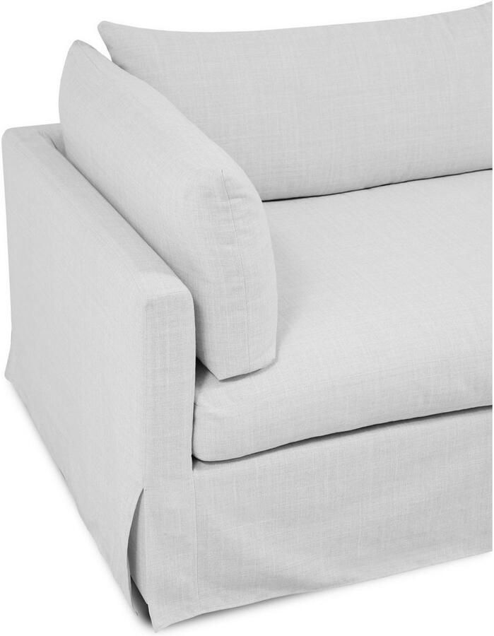 Andas 3-zitsbank Joucas Hoekbank Breedte 244 cm extra diepe zitting met vezelbalvulling voor meer zitcomfort (1 stuk)