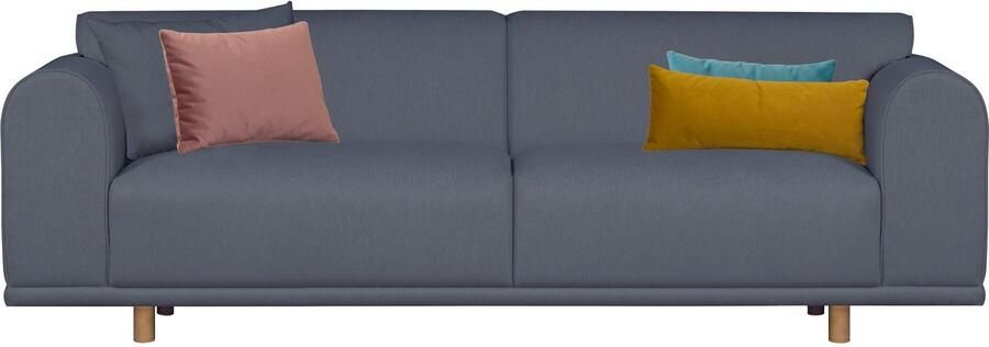 OTTO 3-zitsbank Maroon in een scandinavisch design met losse kussens - Foto 3