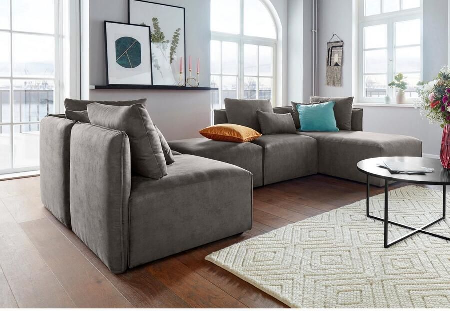 Andas 3-zitsbank Nöre 3 delen in vele stofkwaliteiten en kleuren. zie ook "nöre" (3-delig)