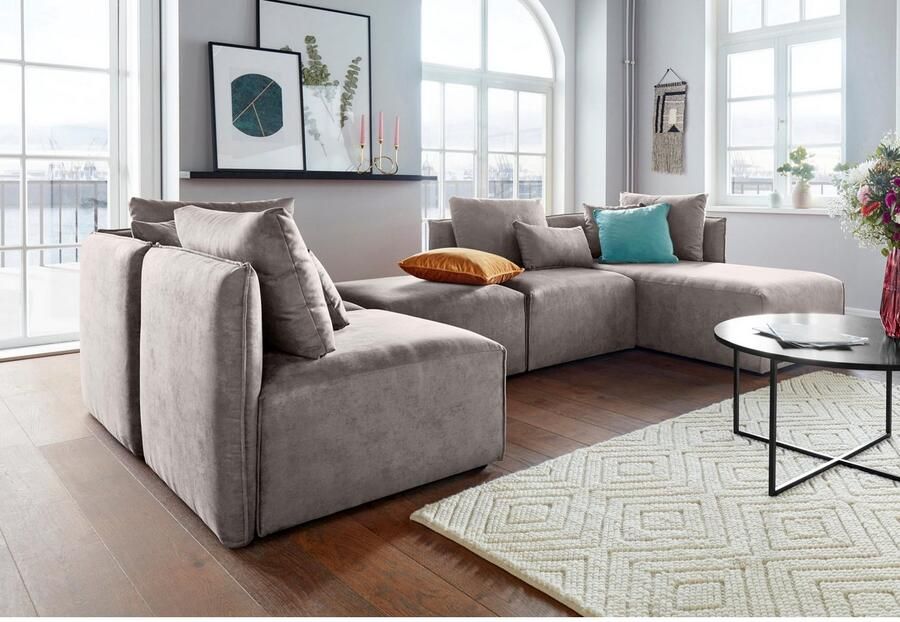 Andas 3-zitsbank Nöre 3 delen in vele stofkwaliteiten en kleuren. zie ook "nöre" (3-delig)